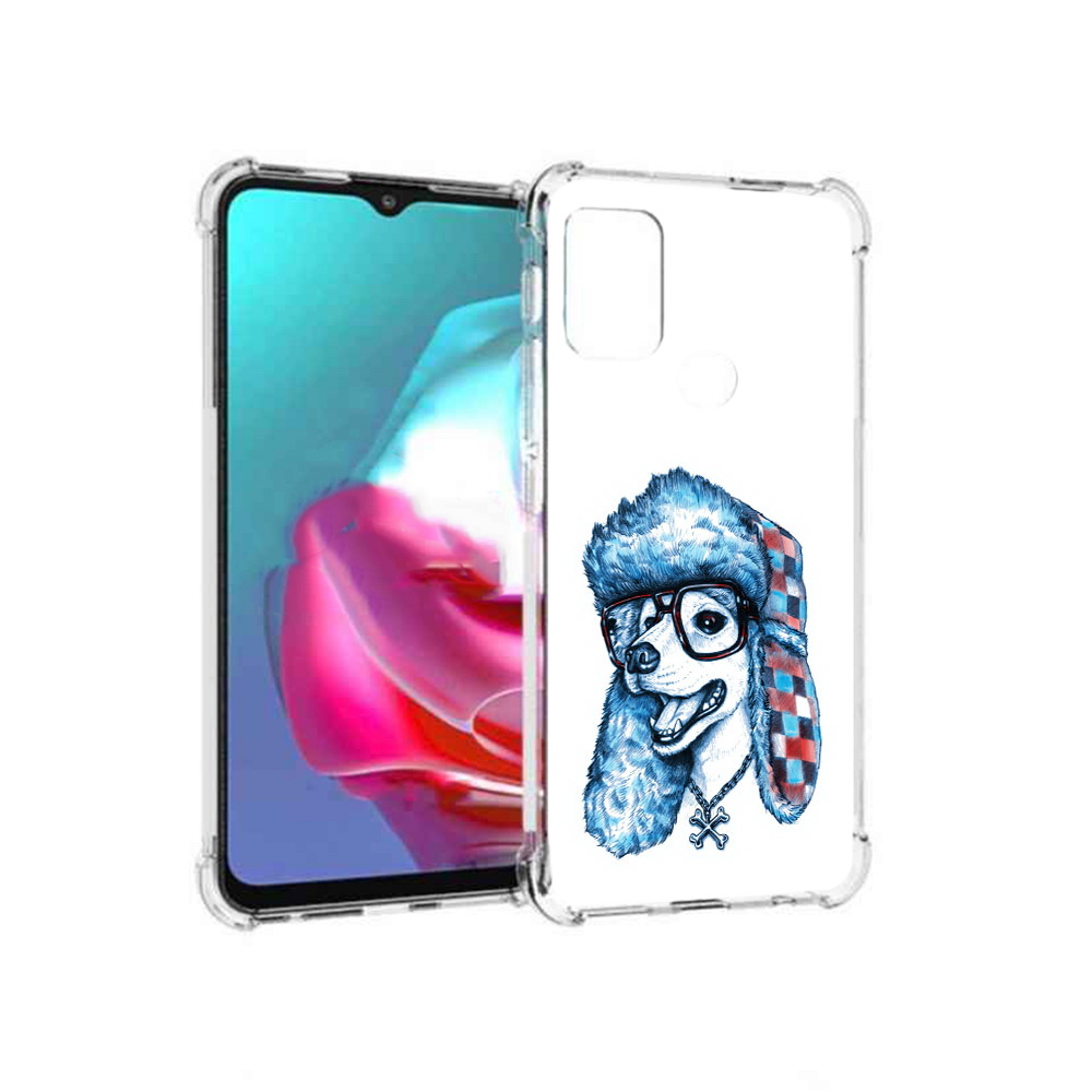 

Чехол MyPads Tocco для Motorola Moto G зимний пес (PT227061.346.362), Прозрачный, Tocco
