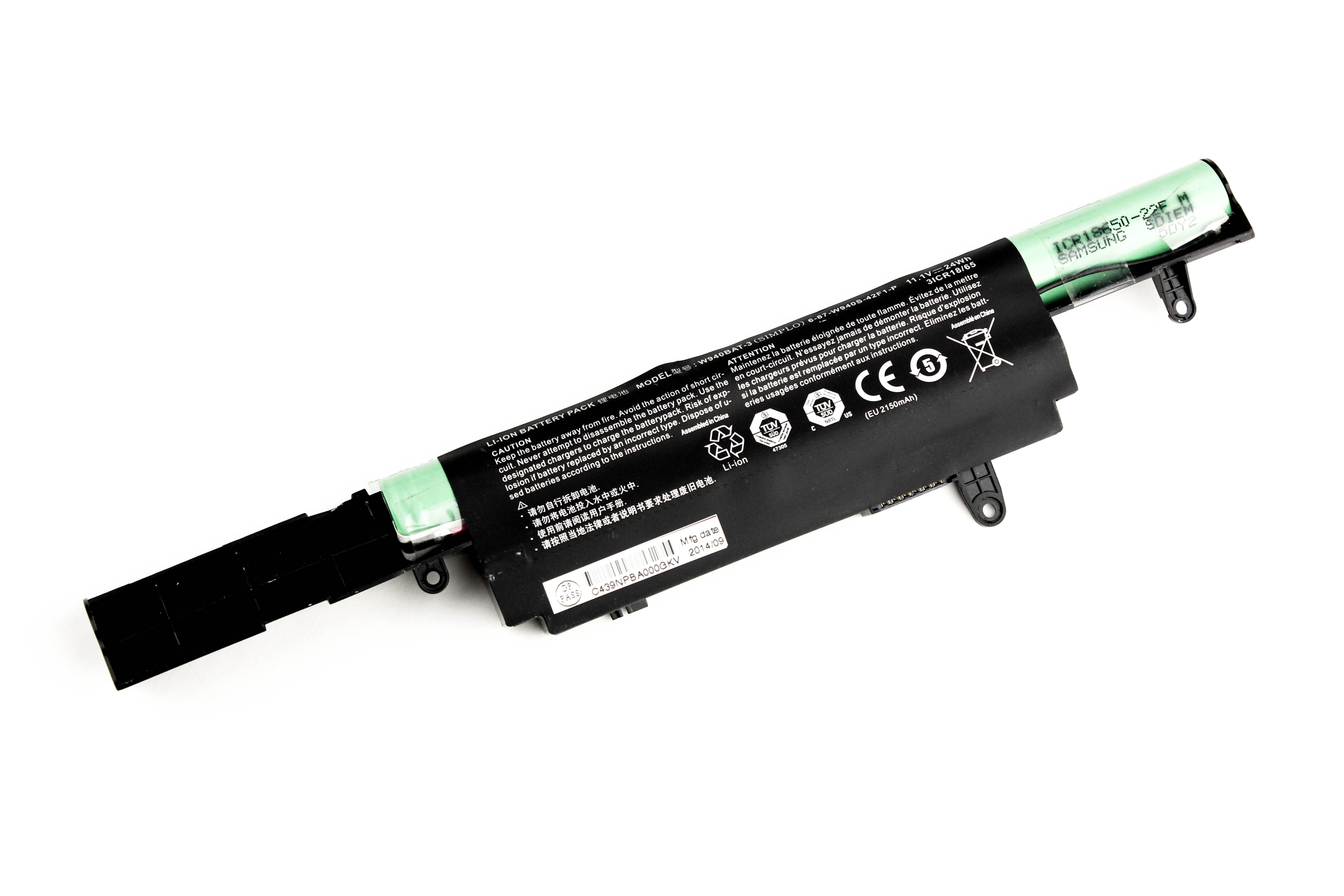 

Аккумулятор для ноутбука Clevo W940 ORG (11.1V 2200mAh) W940BAT-3 6-87-W940