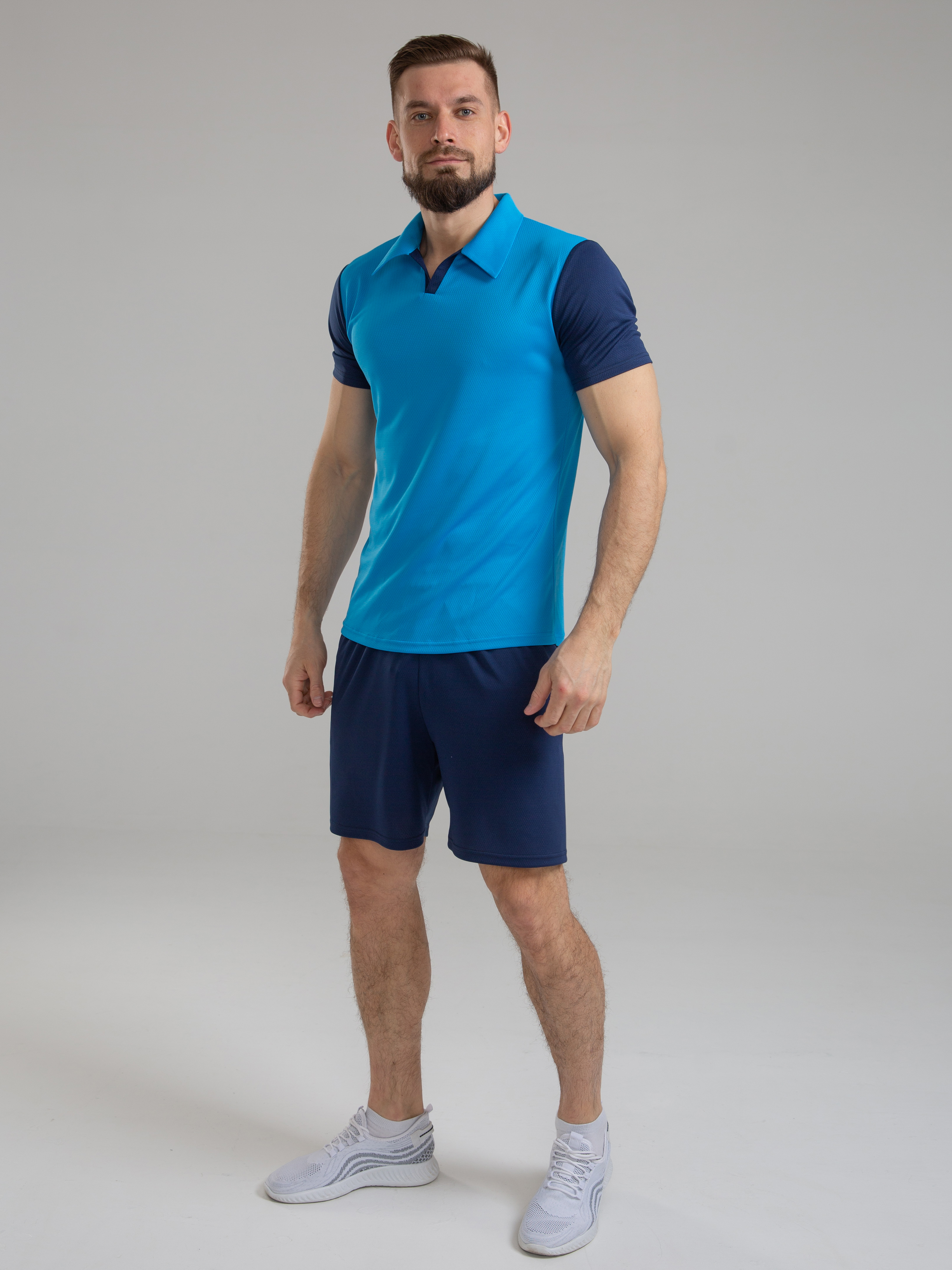 

Волейбольная форма мужская CROSSSPORT Вфм-008 54 Голубой-синий, Вфм-008
