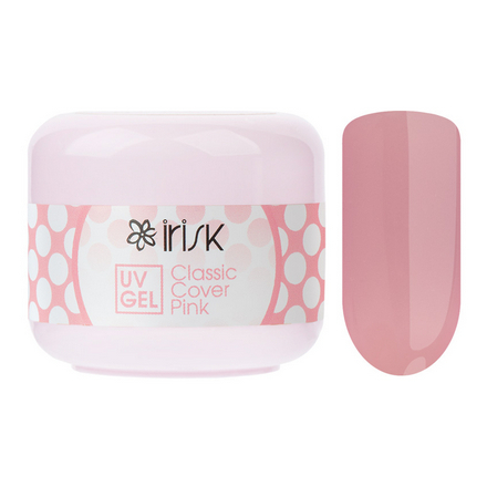 Гель IRISK ABC Сlassic Сover Pink 15 мл база каучуковая бескислотная irisk acid free rubber base 10 milky pink 50мл