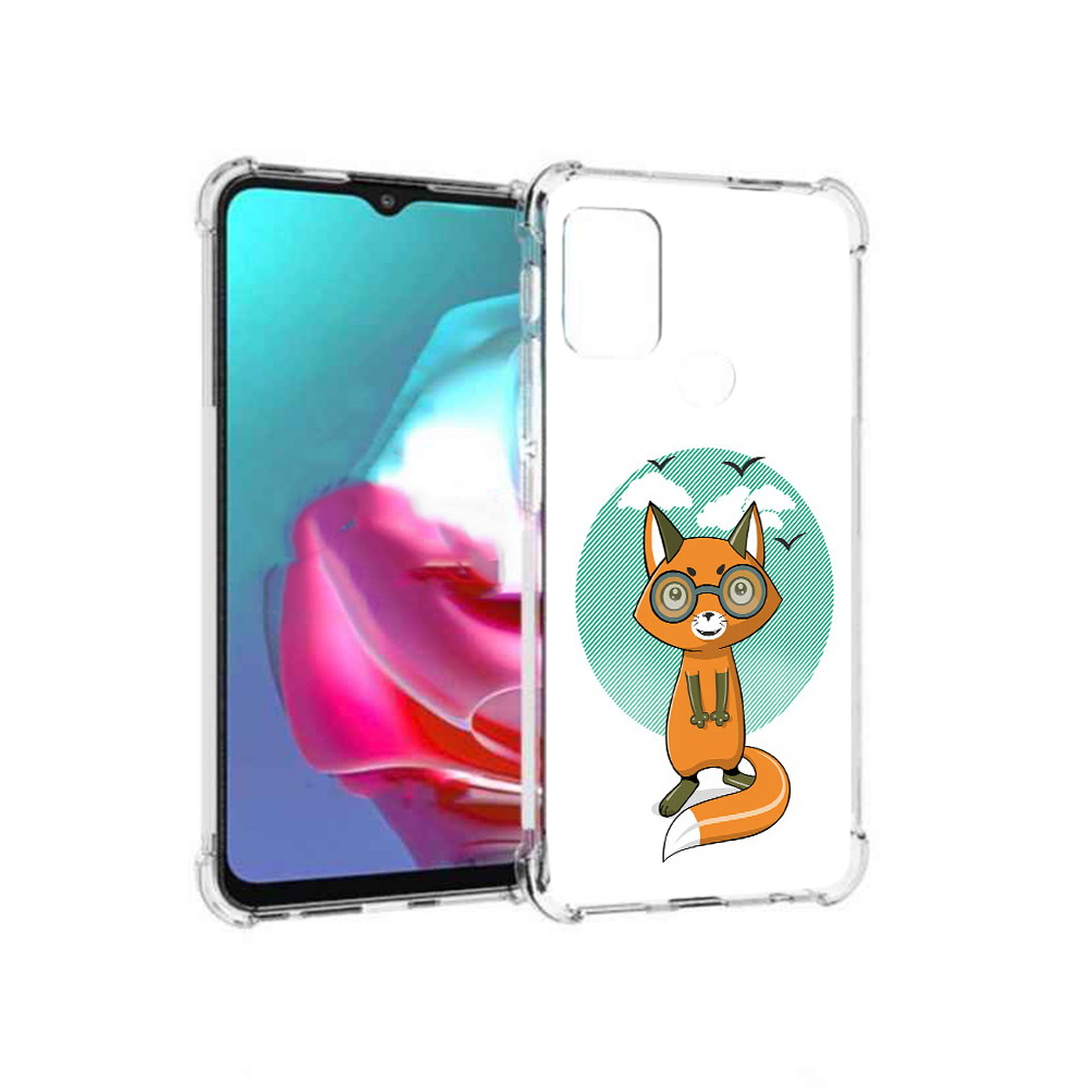

Чехол MyPads Tocco для Motorola Moto G задумчивая лиса (PT227061.346.348), Прозрачный, Tocco