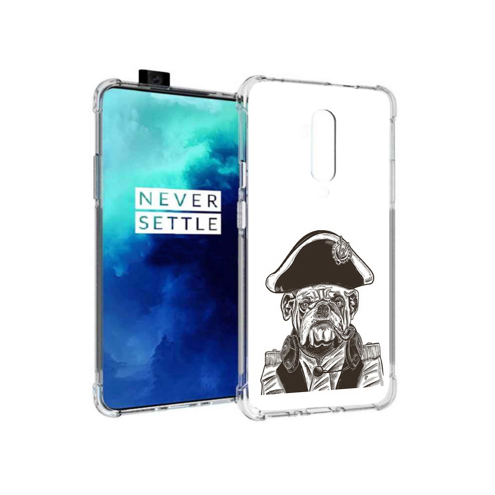 

Чехол MyPads Tocco для OnePlus 7T Pro мопс генерал (PT139735.142.483), Прозрачный, Tocco