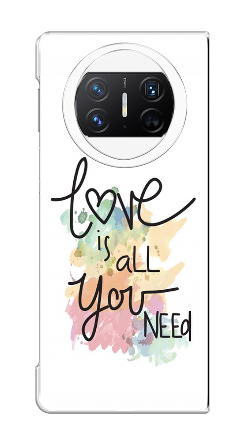 

Чехол на Huawei Mate X3 "Love is all you need", Белый;черный;зеленый, 6122450-1