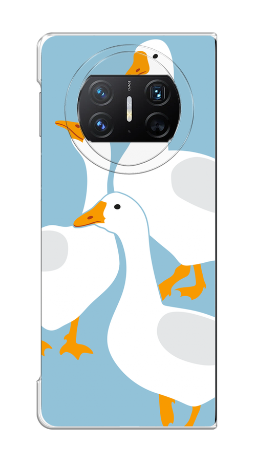 

Чехол на Huawei Mate X3 "Гусиное трио", Голубой;белый;серый;желтый, 6122450-1