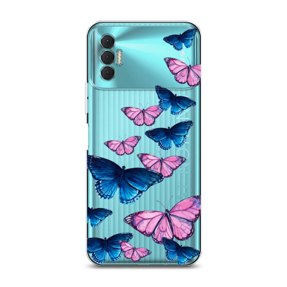 

Чехол Awog на Tecno Spark 8P "Полет бабочек", Разноцветный, 301450-2