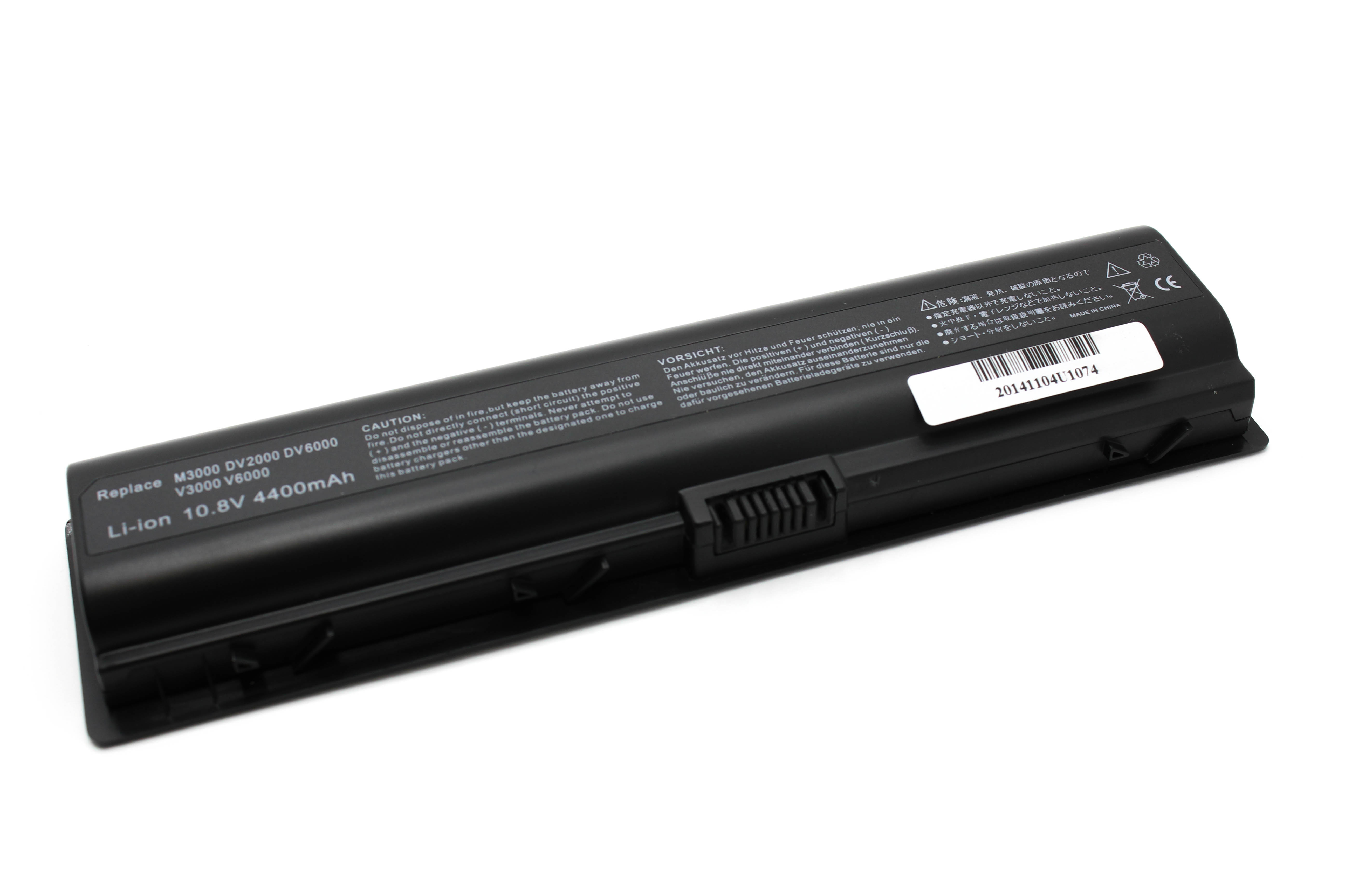 

Аккумулятор для ноутбука HP DV2000 DV6000 (10.8V 4400mAh) HSTNN-DB31