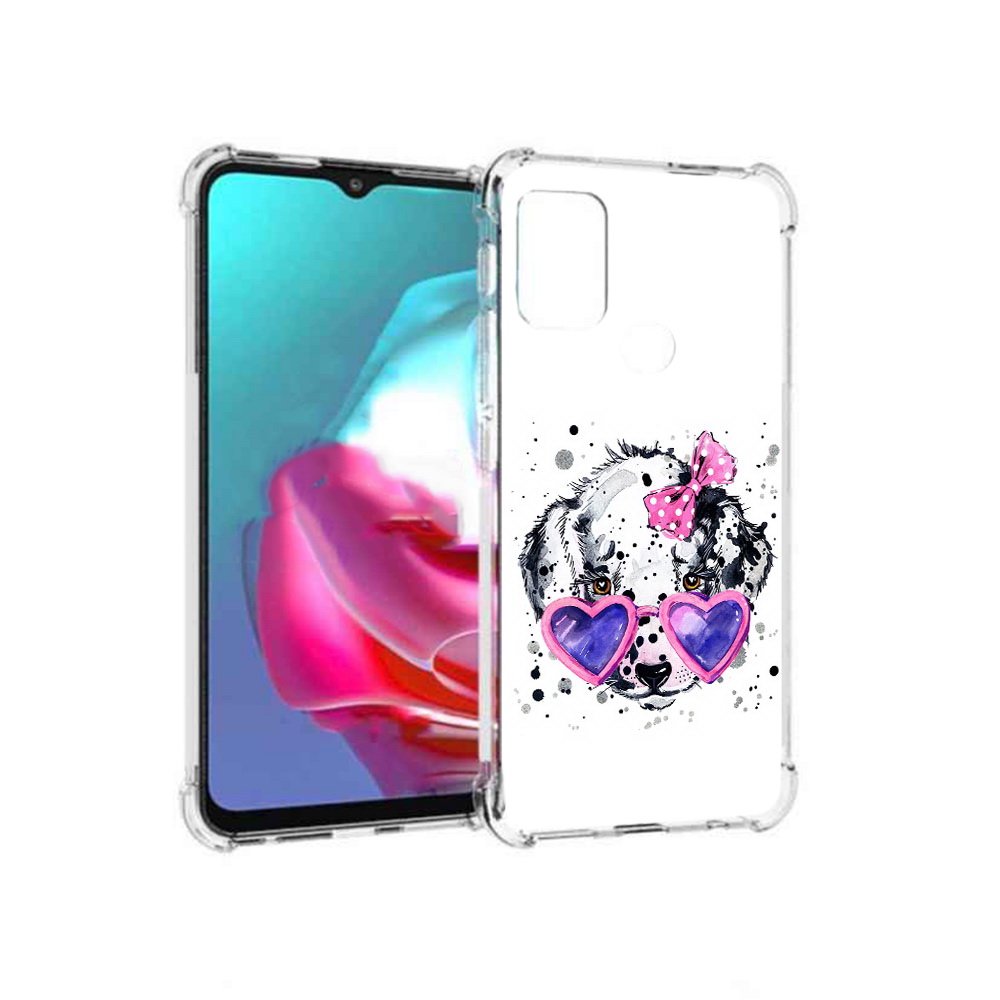 

Чехол MyPads Tocco для Motorola Moto G долматинец в очках (PT227061.346.337), Прозрачный, Tocco