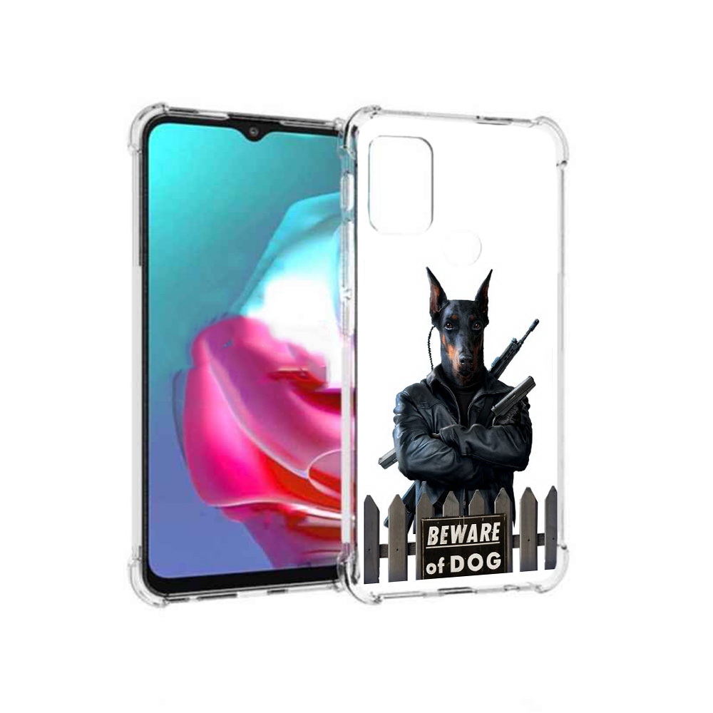 

Чехол MyPads Tocco для Motorola Moto G доберман (PT227061.346.332), Прозрачный, Tocco