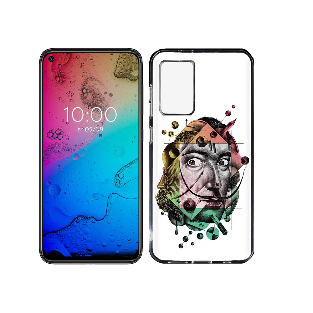 

Чехол MyPads Tocco для BQ Aurora разноцветное лицо абстракция, Прозрачный, Tocco