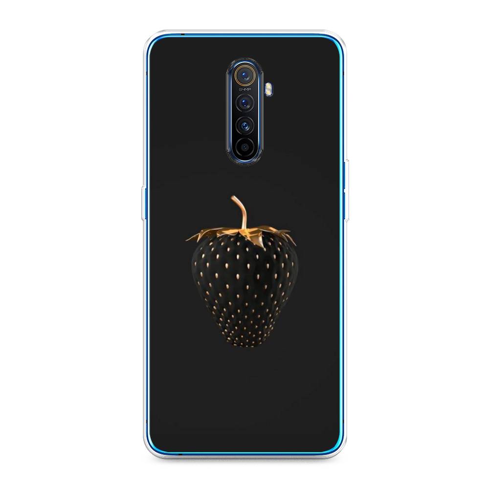 фото Чехол awog "черно-золотая клубника" для realme x2 pro