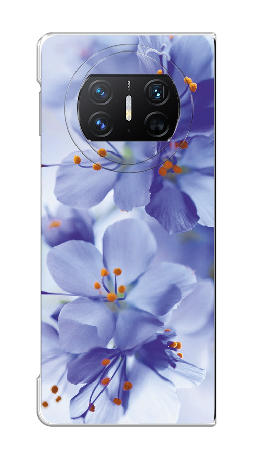

Чехол на Huawei Mate X3 "Фиолетовые цветки", Фиолетовый;синий, 6122450-1