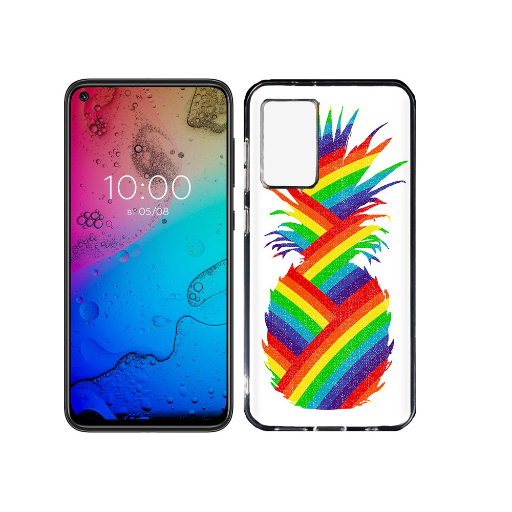 

Чехол MyPads Tocco для BQ Aurora радужный ананас, Прозрачный, Tocco