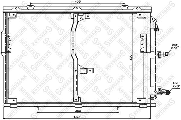 

Радиатор кондиционера STELLOX 1045013SX