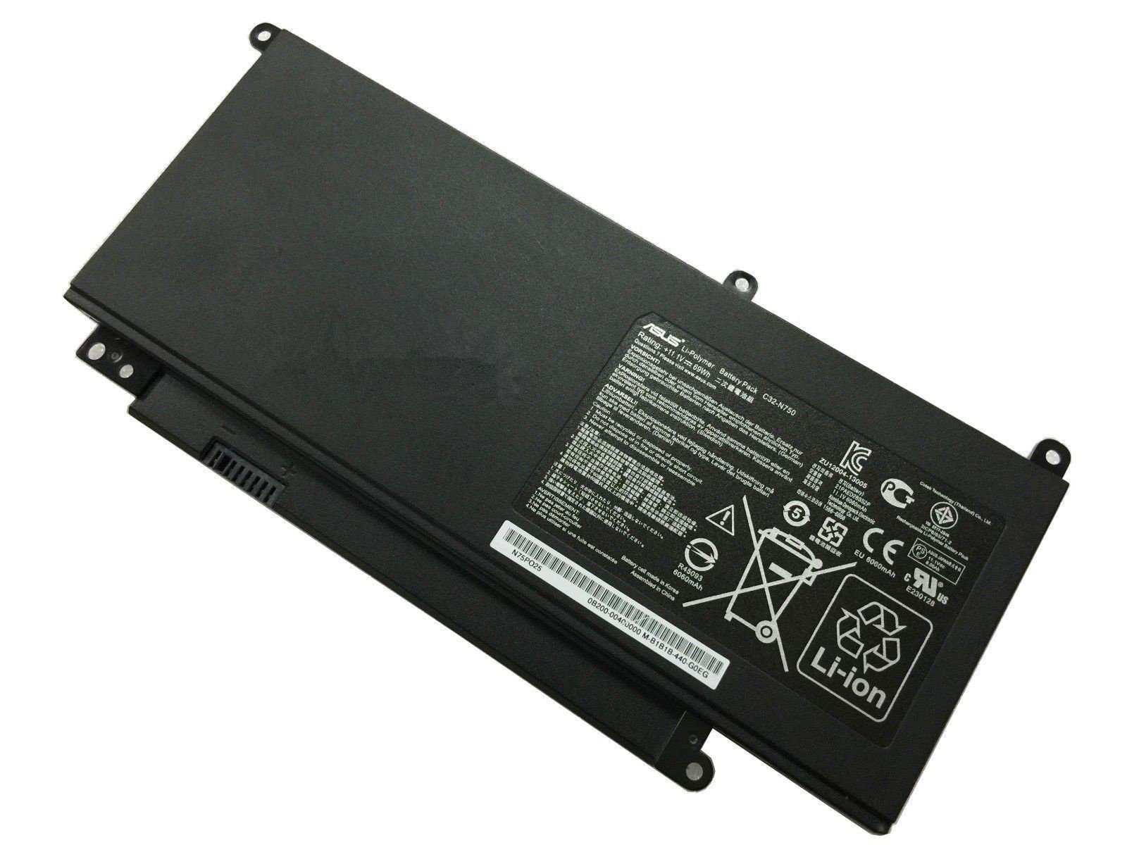 

Аккумулятор для ноутбука Asus N750JK ORG (11.1V 5000mAh) C32-N750