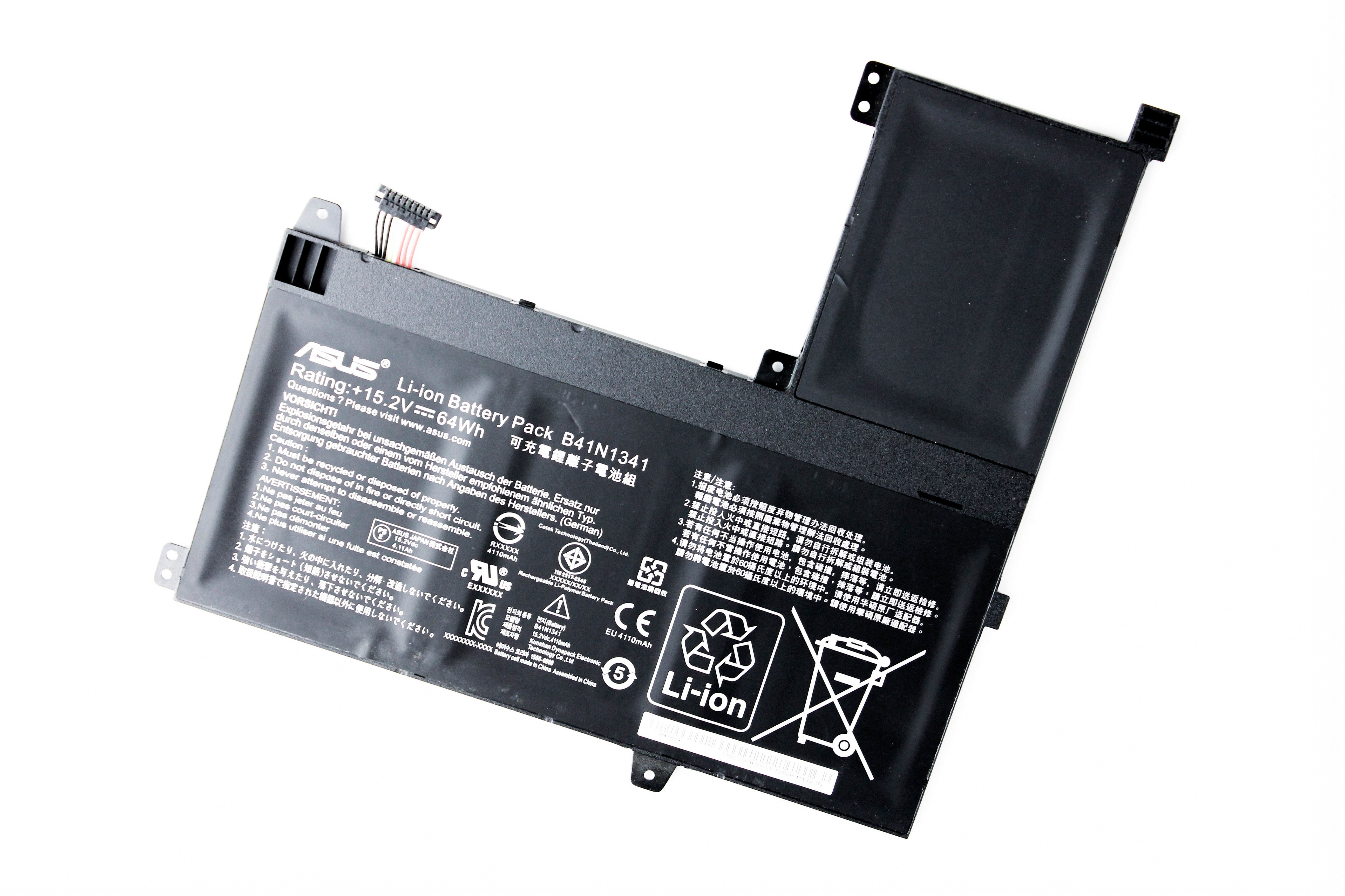 

Аккумулятор для ноутбука Asus Q502L Q502LA ORG (15.2V 4200mAh) B41N1341
