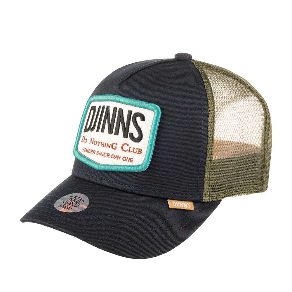 Бейсболка унисекс DJINNS HFT Cap Nothing Club 2 темно-синяя, one size