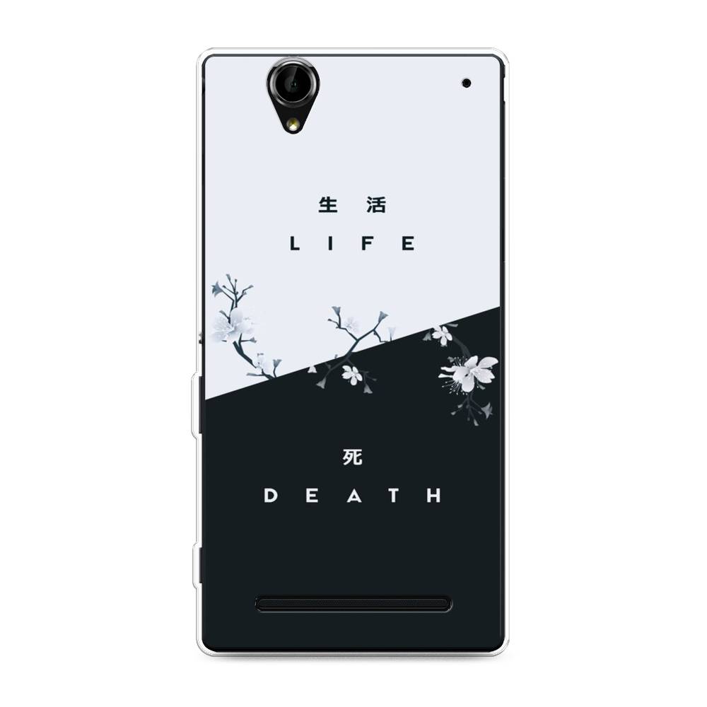 

Чехол Awog на Sony Xperia T2 Ultra "Life and death", Разноцветный, 50950-7