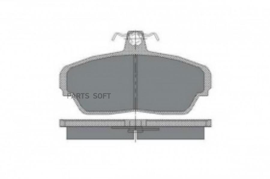 

Колодки тормозные передние для а/м газ3110 3302 sct sp187
