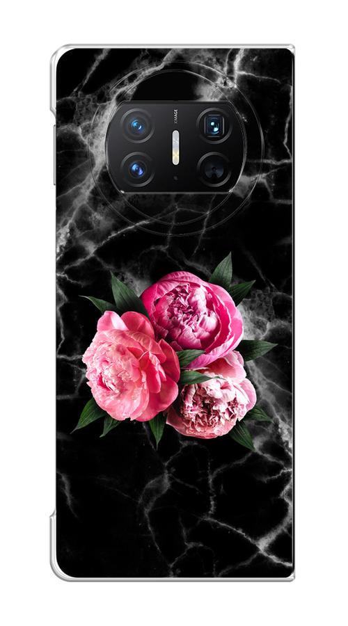 

Чехол на Huawei Mate X3 "Букет на черном мраморе", Черный;серый;розовый;зеленый;белый, 6122450-1