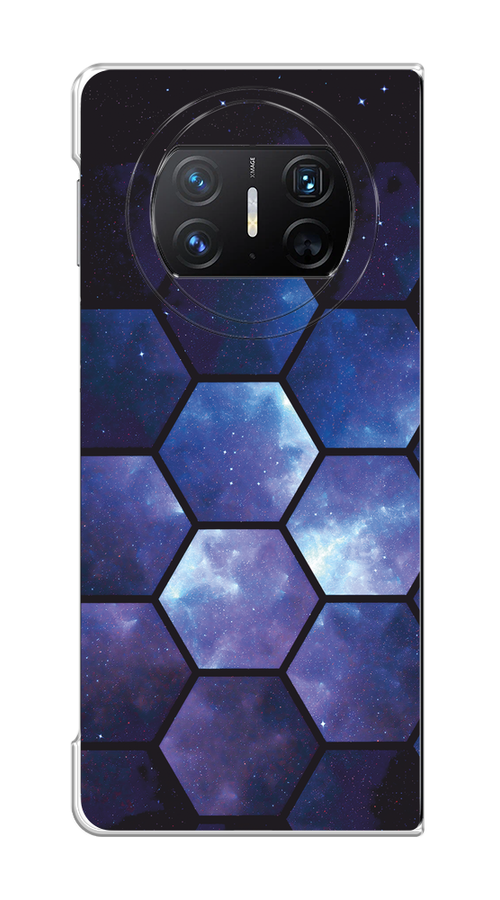 

Чехол на Huawei Mate X3 "Соты космос", Черный;фиолетовый, 6122450-1