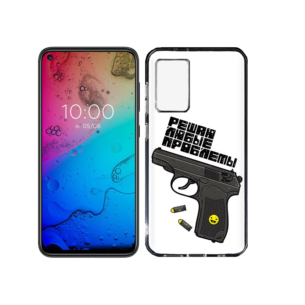 

Чехол MyPads Tocco для BQ Aurora пистолет против проблем, Прозрачный, Tocco