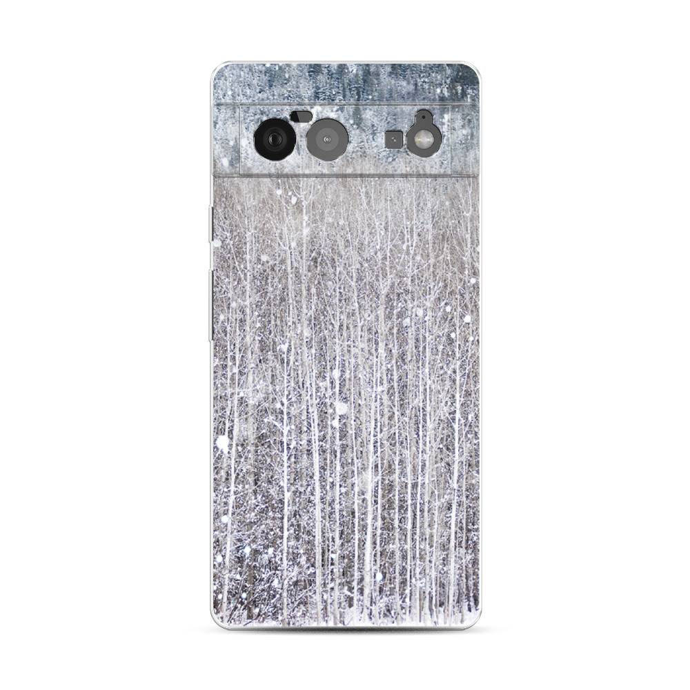 

Чехол для Google Pixel 6 "Снежный лес", Бежевый;серый;белый, 270850-5