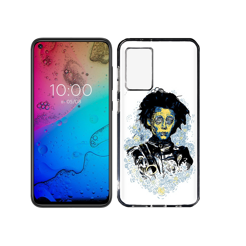 

Чехол MyPads Tocco для BQ Aurora парень черно-белый абстракция, Прозрачный, Tocco