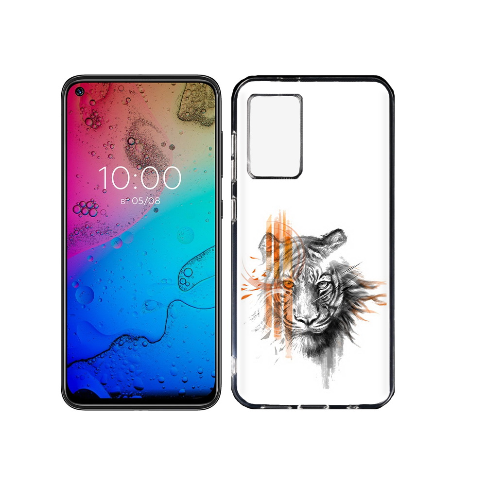 

Чехол MyPads Tocco для BQ Aurora огненный тигр, Прозрачный, Tocco