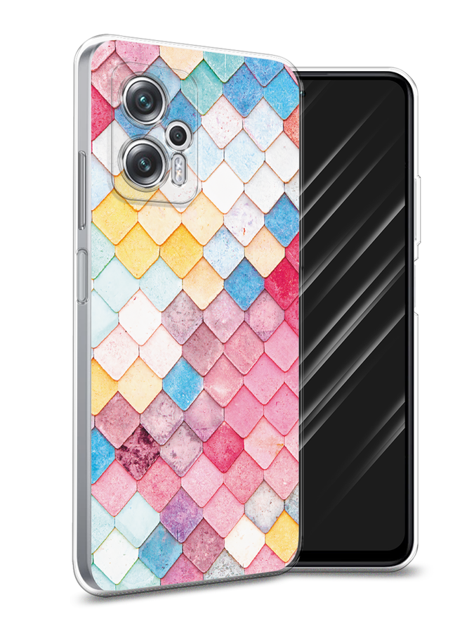 

Чехол Awog на Poco X4 GT/Redmi Note 11T Pro/11T Pro Plus "Нежные ромбики", Разноцветный, 315550-4