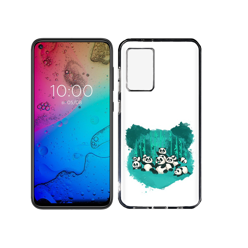 

Чехол MyPads Tocco для BQ Aurora нарисованные панды, Прозрачный, Tocco