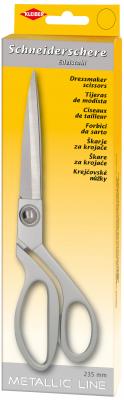 Ножницы портновские Metallic Line, длина 23,5см, нержавеющая сталь, серый, Kleiber, 923-14
