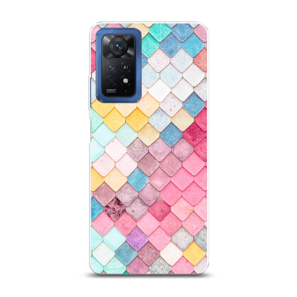 фото Силиконовый чехол "нежные ромбики" на xiaomi redmi note 11e pro awog