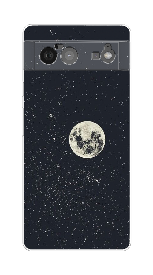

Чехол на Google Pixel 6 "Полнолуние", Красный, 270850-2