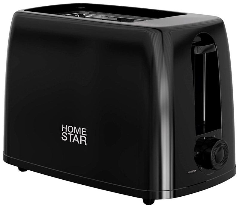 

Тостер HomeStar HS-1015 черный, HS-1015