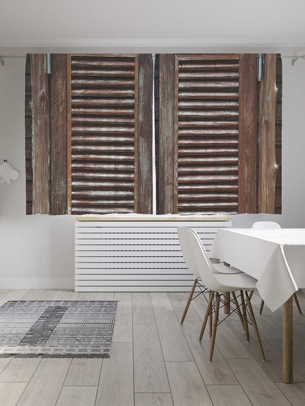 

Классические шторы JoyArty "Вход в салун", серия Oxford DeLux, 2 полотна 145x180 см, Вход в салун