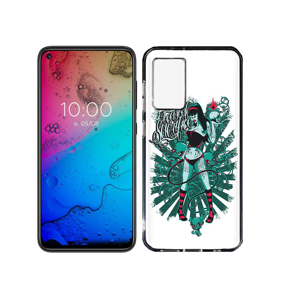 

Чехол MyPads Tocco для BQ Aurora нарисованная девушка в татуировках, Прозрачный, Tocco
