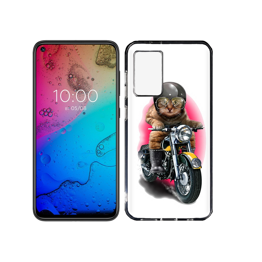 

Чехол MyPads Tocco для BQ Aurora мото-кот, Прозрачный, Tocco