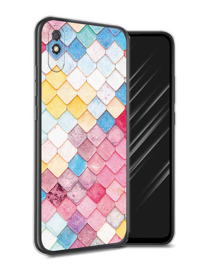 

Чехол Awog на Xiaomi Redmi 9A "Нежные ромбики", Разноцветный, 38950-4