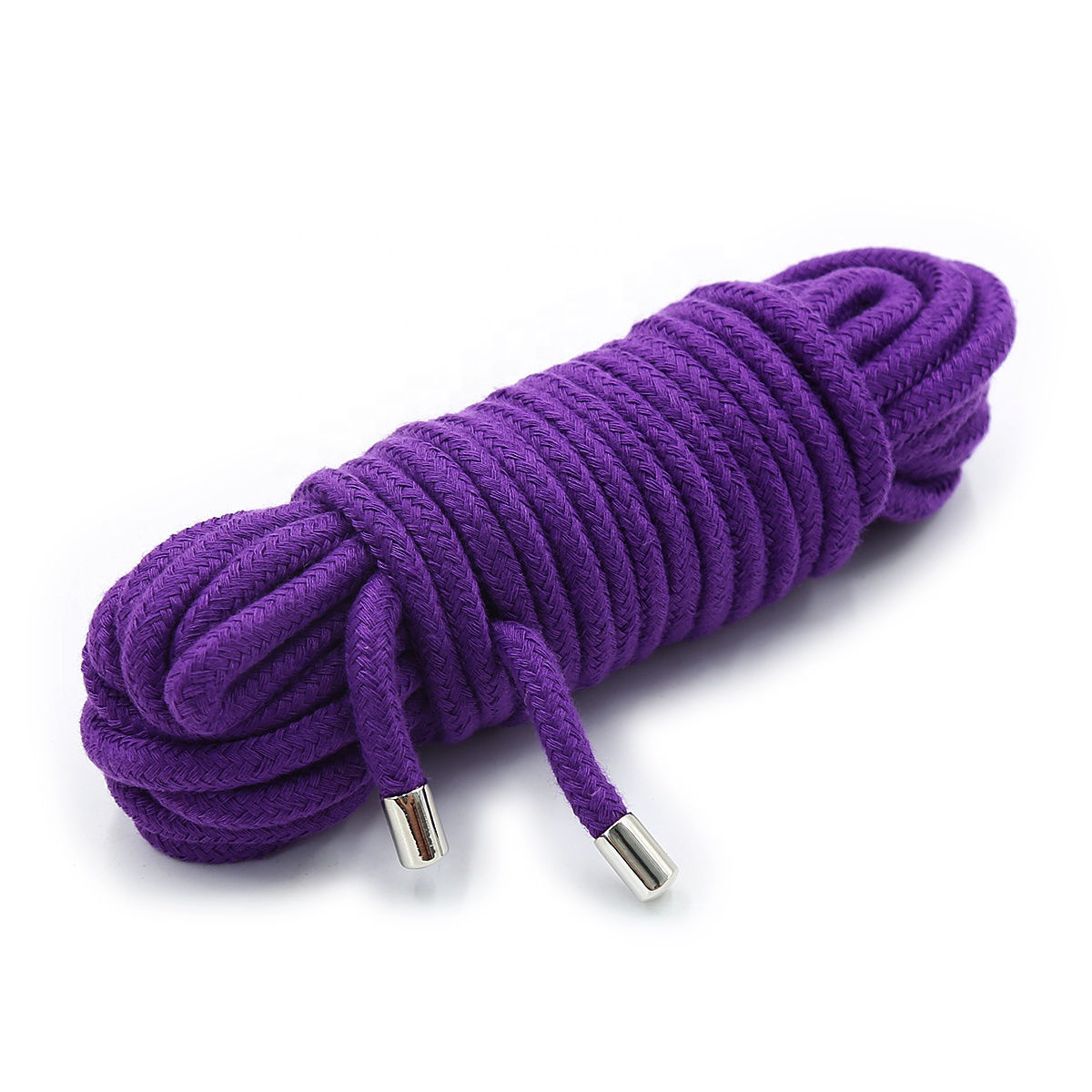 фото Хлопковая верёвка kissexpo для бондажа мягкая фиолетовая 10 м