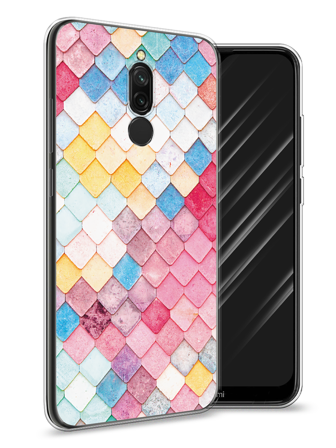 

Чехол Awog на Xiaomi Redmi 8 "Нежные ромбики", Разноцветный, 37150-4