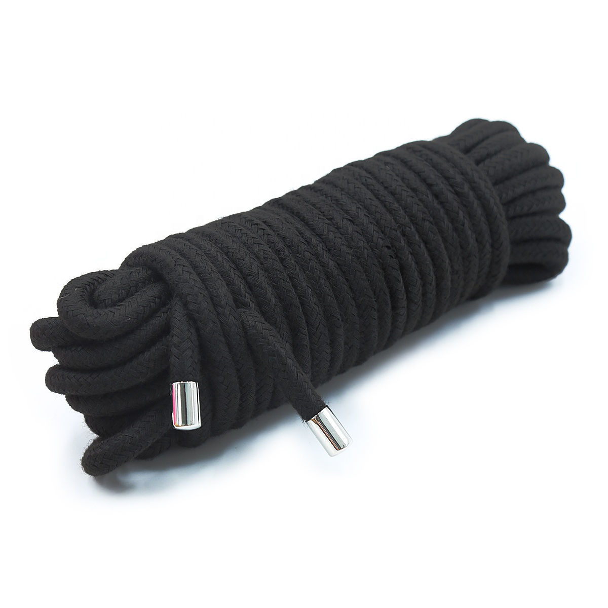 фото Хлопковая верёвка kissexpo для бондажа мягкая черная 20 м