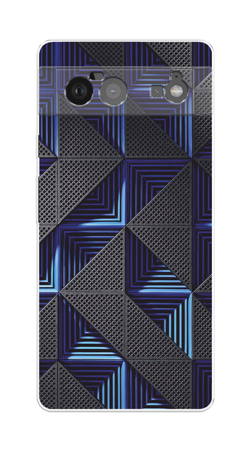 

Чехол на Google Pixel 6 "IBM", Серый;синий, 270850-3