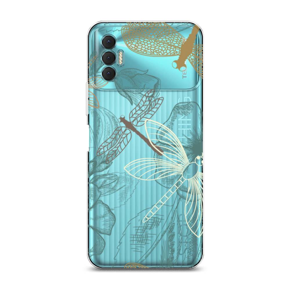 

Чехол Awog на Tecno Spark 8P "Тени стрекоз", Разноцветный, 301450-8