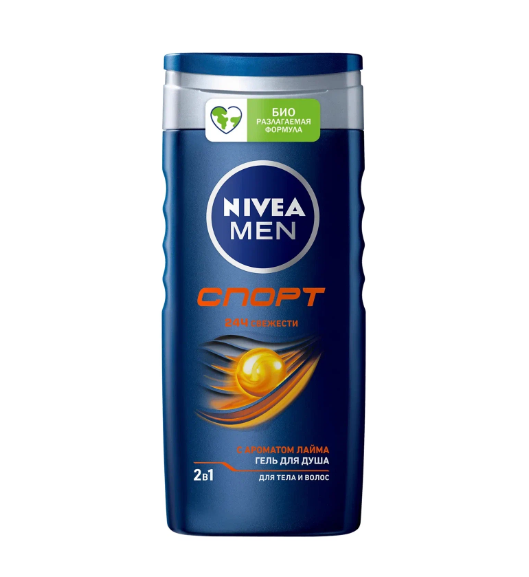 

Гель для душа Спорт NIVEA MEN 250мл, Спорт