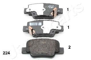 

Тормозные колодки Japanparts дисковые pp224af