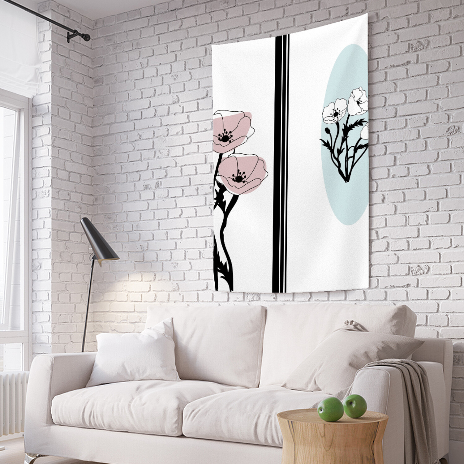 

Вертикальное фотопанно на стену JoyArty Маки вдалеке 150x200 см, Маки вдалеке