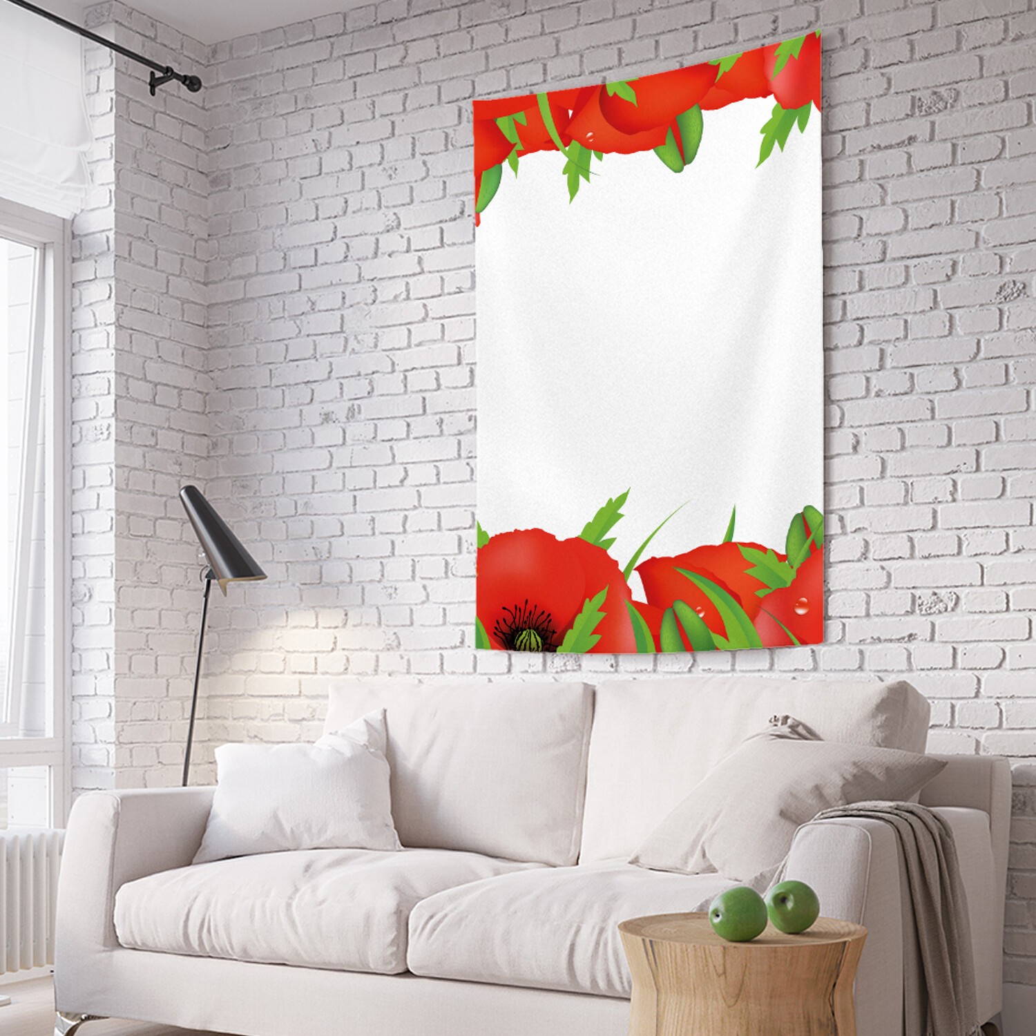 

Вертикальное фотопанно на стену JoyArty Маковый край 150x200 см, Маковый край