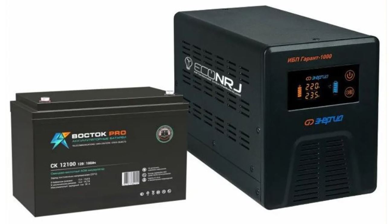 

Источник бесперебойного питания Энергия Гарант-1000 + Восток PRO CK12100