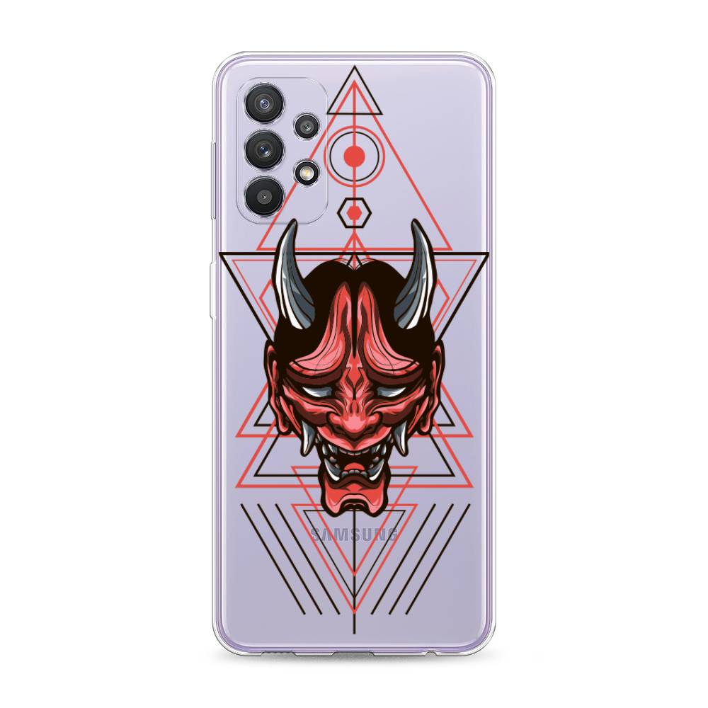 

Чехол для Samsung Galaxy A32 "Hanya Oni mask", Серый;красный;черный, 2102050-4