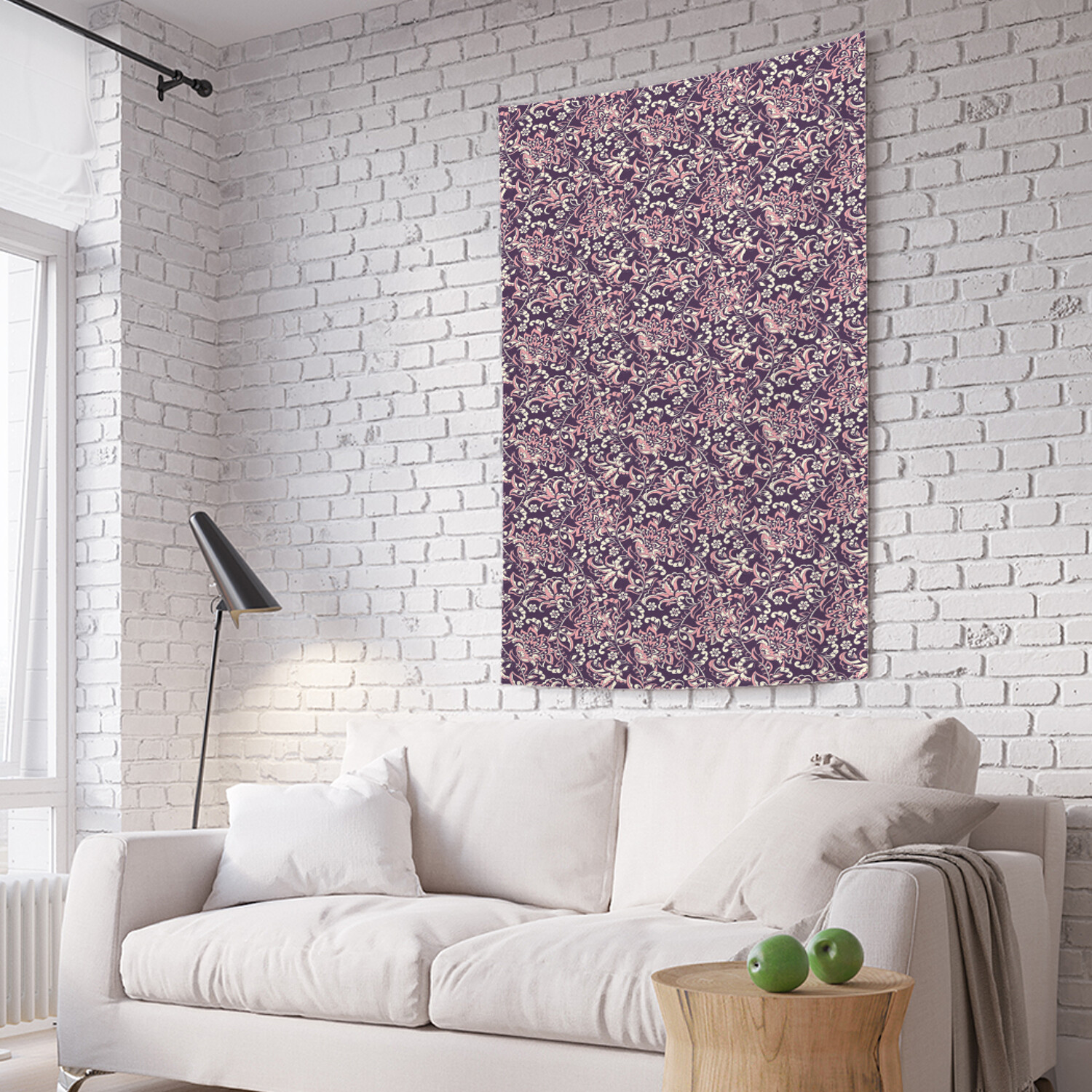 

Вертикальное фотопанно на стену JoyArty Цветочный орнамент 150x200 см, Цветочный орнамент